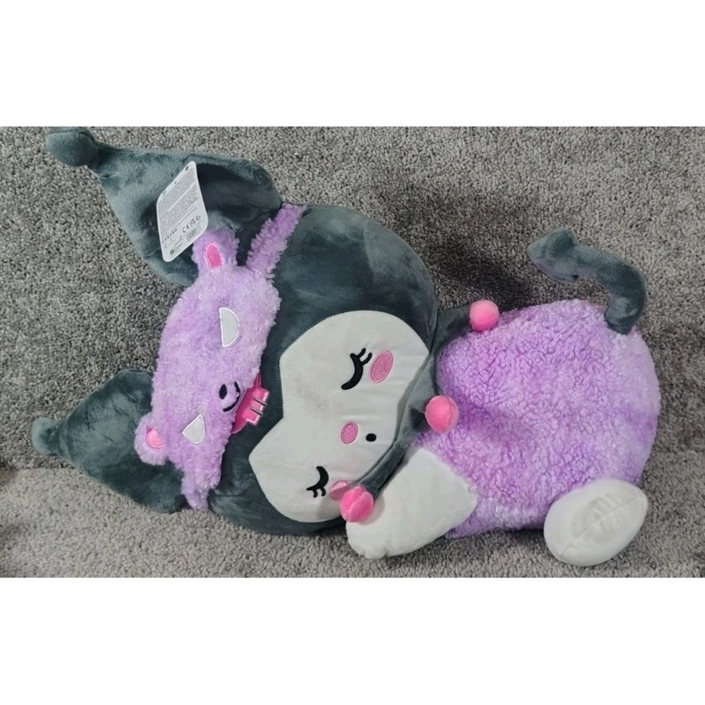 Hello Kitty Kuromi 18" Sleeping Plush – Officially Licensed Sanrio – New w/ Tag